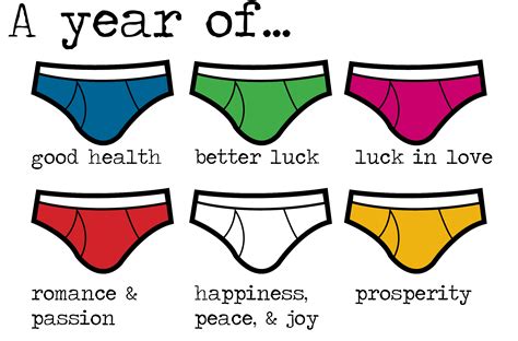 new year's underwear color meaning|underwear colors for new years.